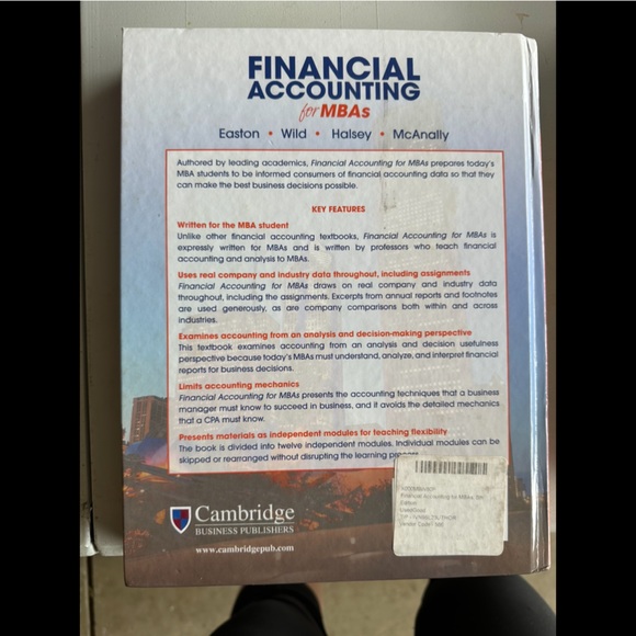 Financial Accounting for MBAs 5th edition textbook - great condition - Picture 2 of 3
